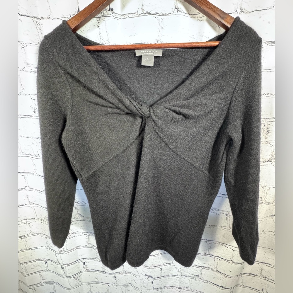 Ann Taylor Black Cashmere Sweater